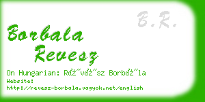 borbala revesz business card